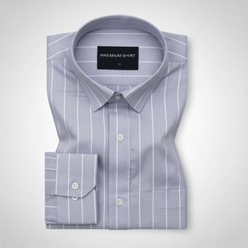 Periwinkle Pinstripe Oxford Shirt