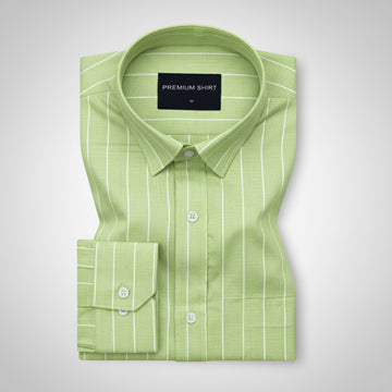 Pistachio Pinstripe Oxford Shirt