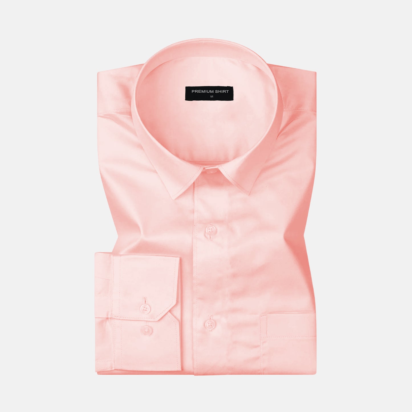 Blush Pink Satin Shirt for Men