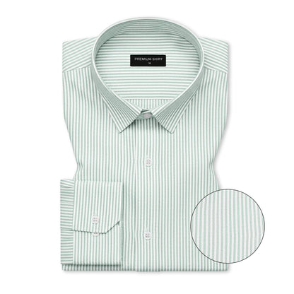 Bold Mint Pinstripe Oxford Shirt For Men