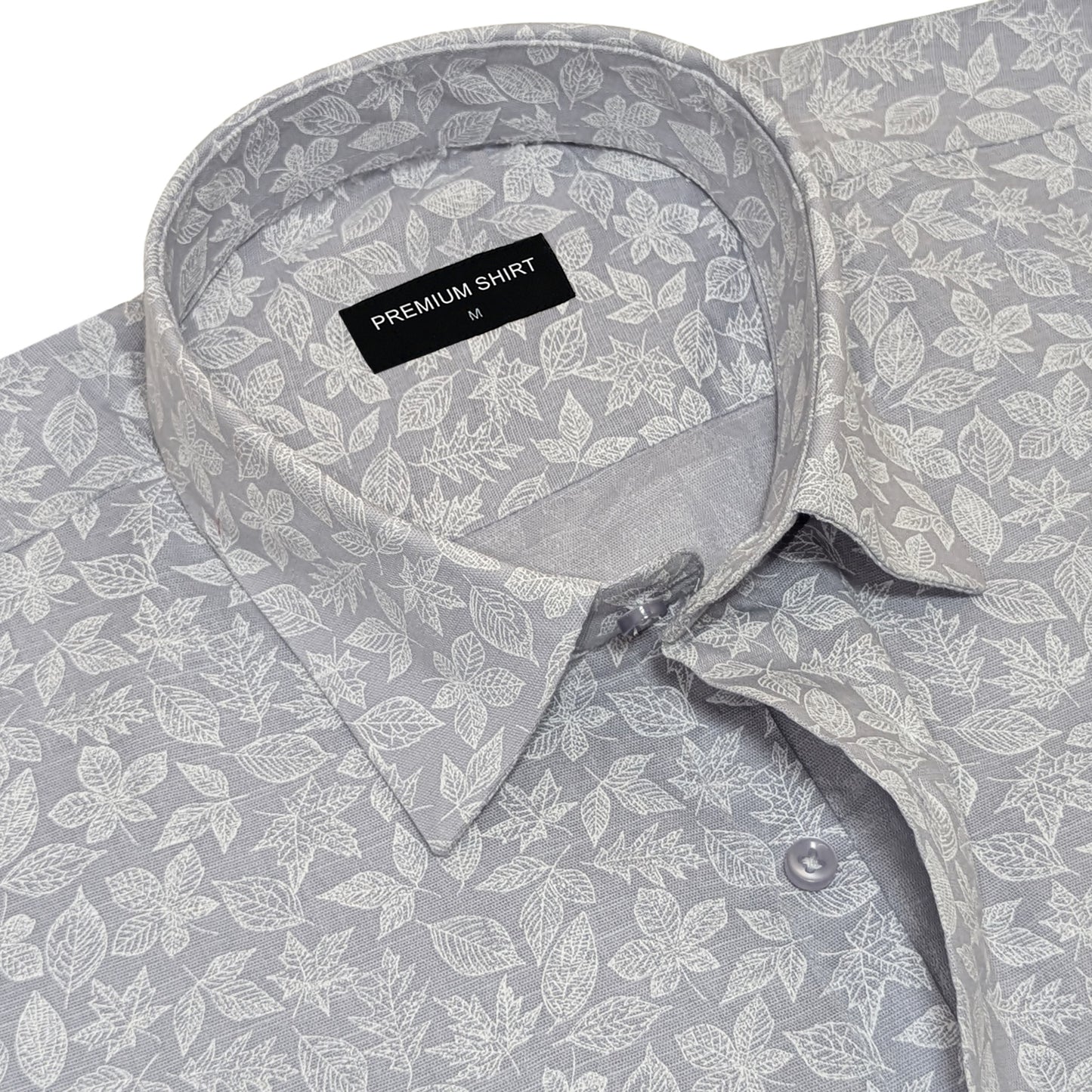 Pack of 2 Frosted Lavender & Sandstone Abstract Linen Shirts Bundle For Men