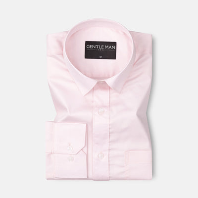 Blush Pink Satin Shirt for Men