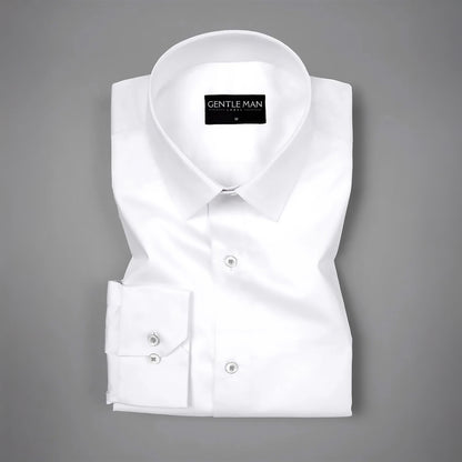 Pearl white Satin Shirt for Men
