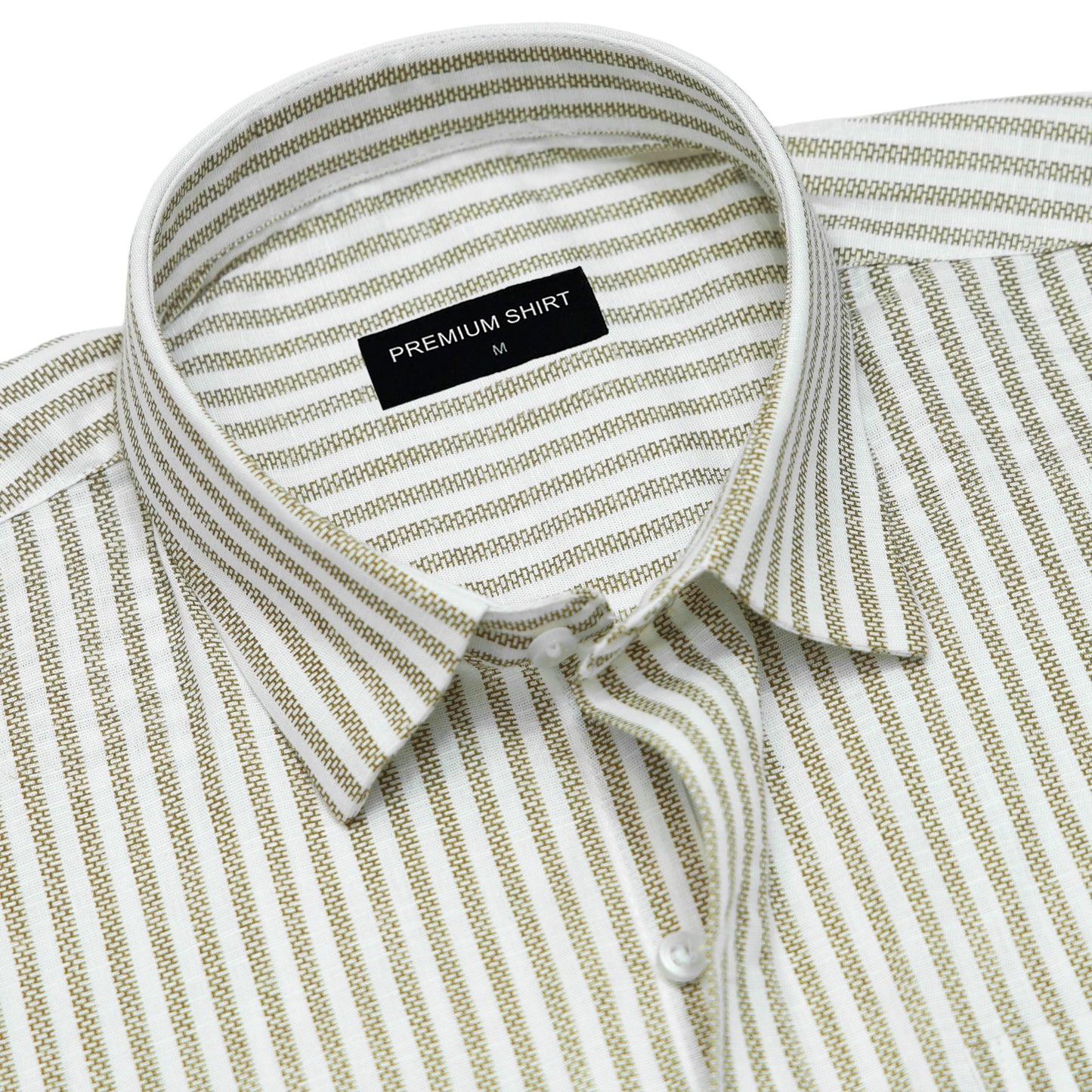 Golden Era Pinstripe Linen Shirt For Men