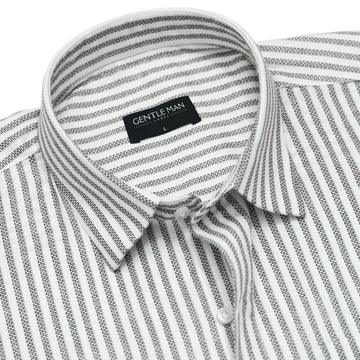 Black Prism Pinstripe Linen Shirt