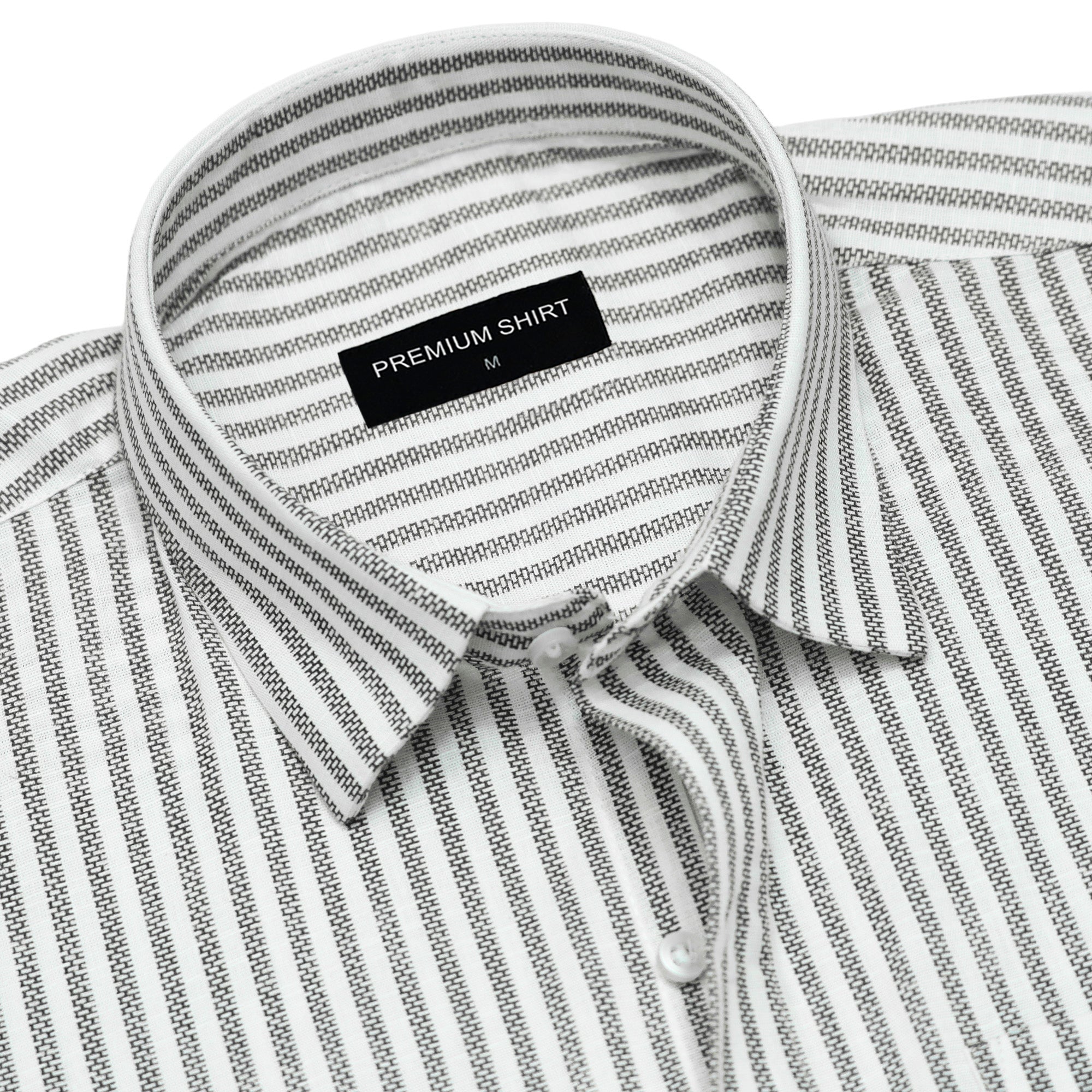 Black Prism Pinstripe Linen Shirt