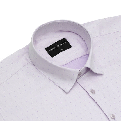 Soft Lavender Party Wear Shirt for Men