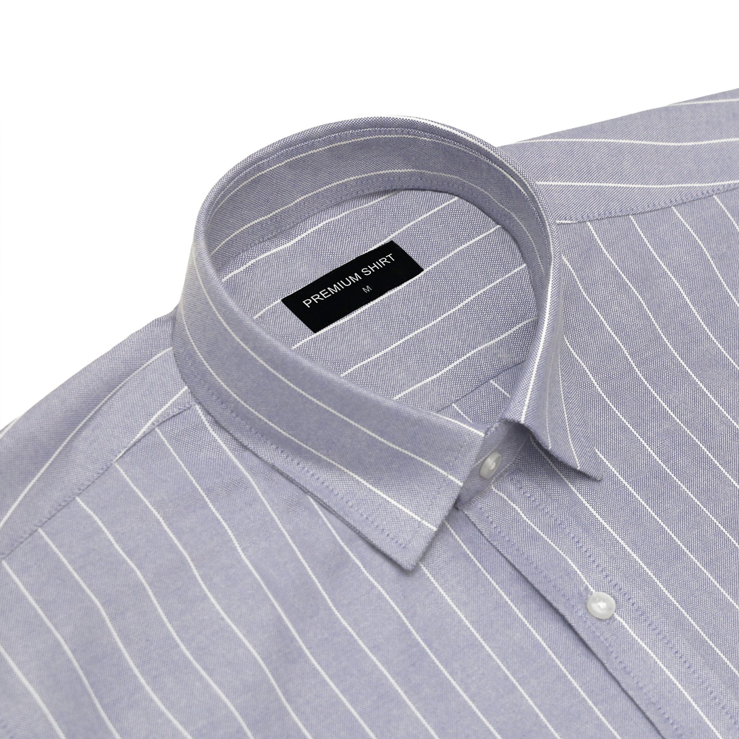 Periwinkle Pinstripe Oxford Shirt For Men