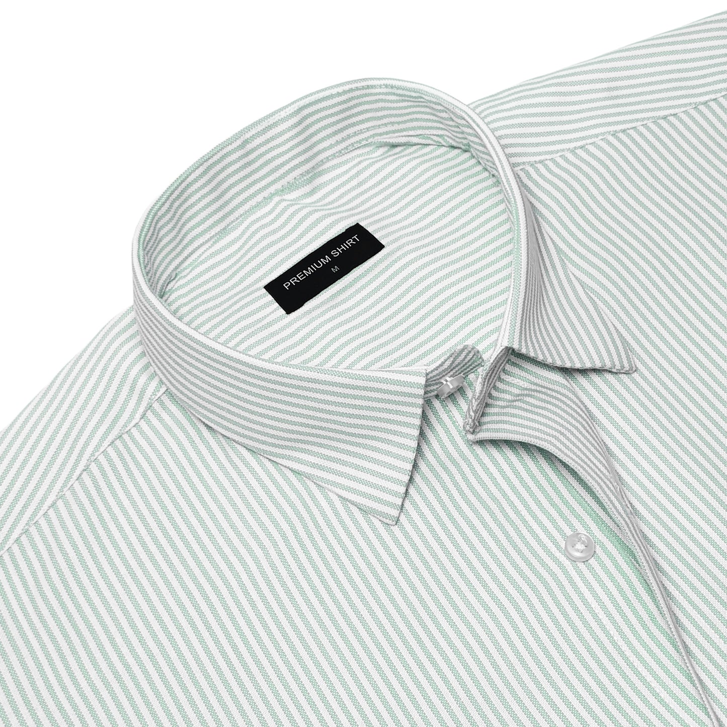 Bold Mint Pinstripe Oxford Shirt For Men