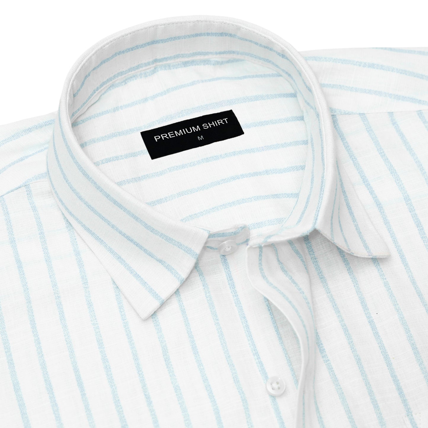 Pack of 2 Charcoal & Skyline Pinstripe Linen Shirts Bundle For Men