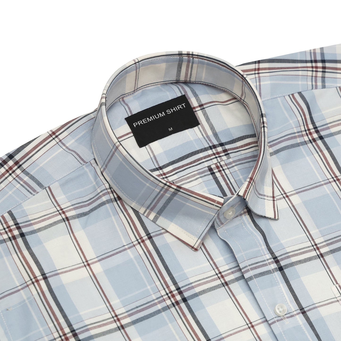 Skyline Classic Check Paper Cotton Shirt For Men