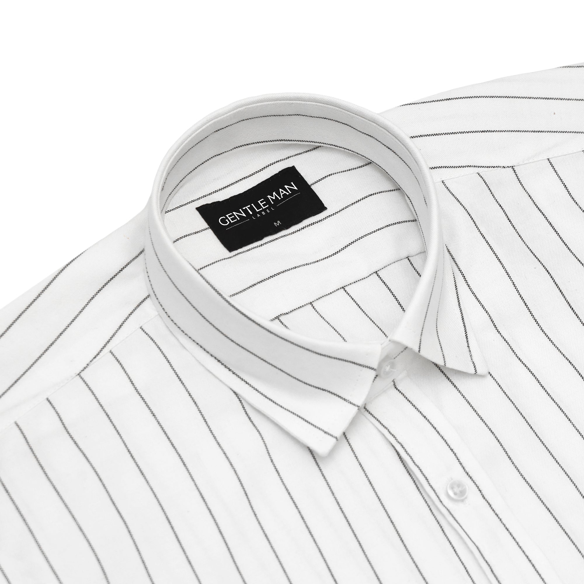 White Noir Pinstripe Oxford Shirt