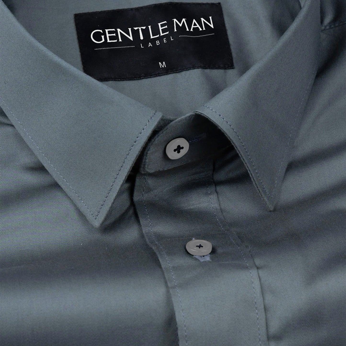 Urban Teal Satin Shirt for Men