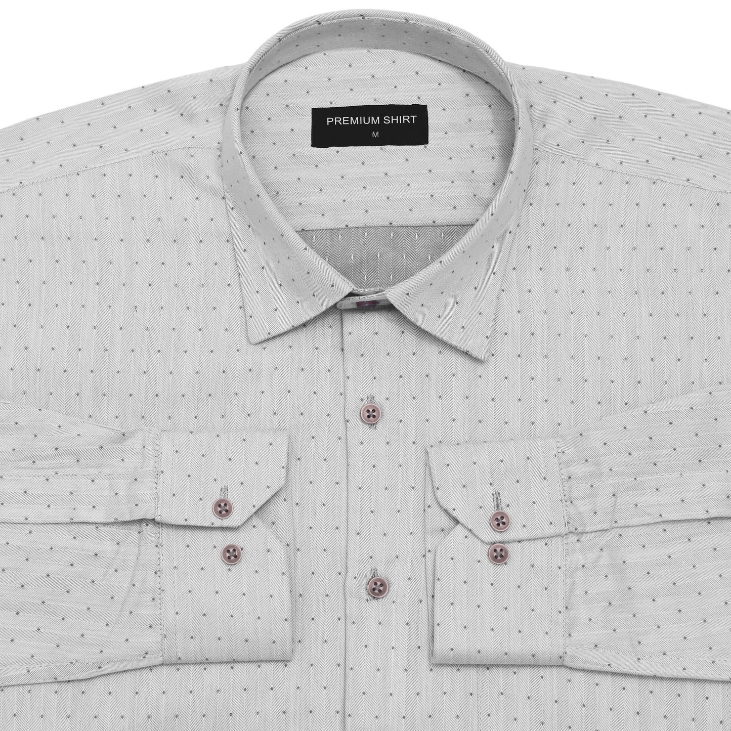 Silver Mist Party Wear Shirt for Men