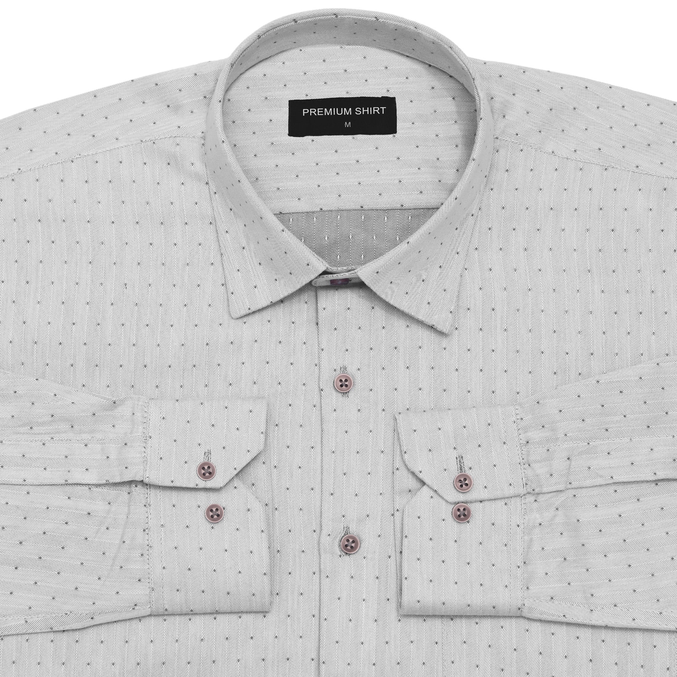 Silver Mist Party Wear Shirt for Men