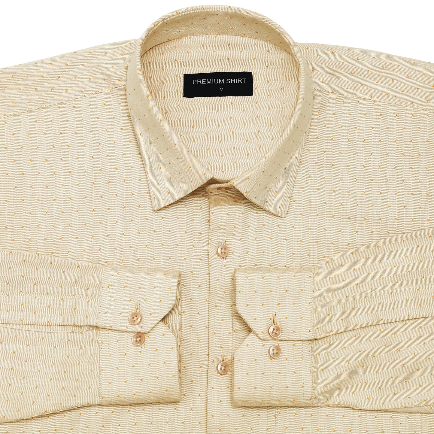 Sun Beige Party Wear Shirt for Men