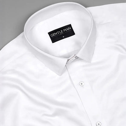 Pearl white Satin Shirt for Men