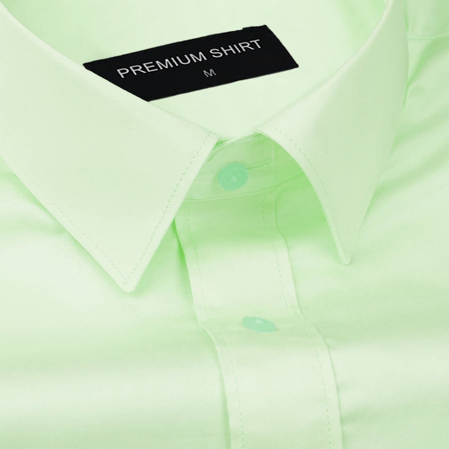 Mint Green Cotton Shirt for Men