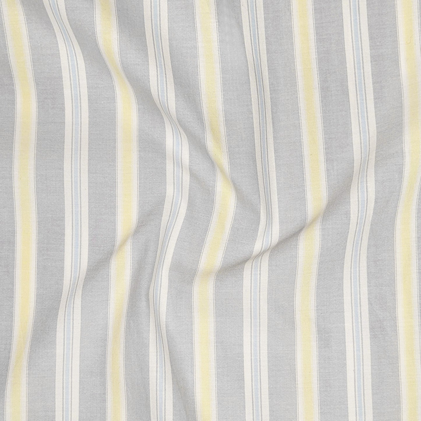 Soft Grey Oxford Stripe Cotton Shirt For Men