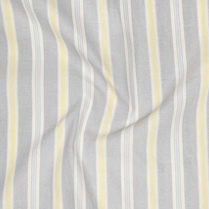 Soft Grey Oxford Stripe Cotton Shirt For Men