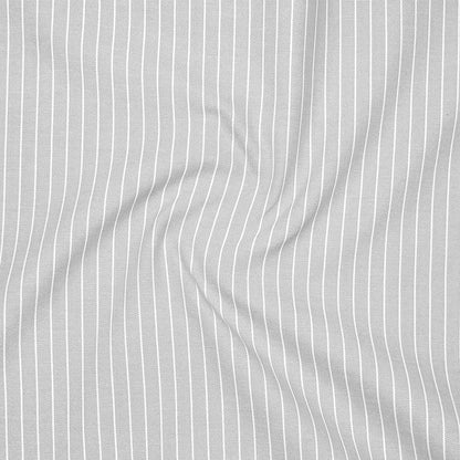 Grey Small Pinstripe Oxford Shirt For Men