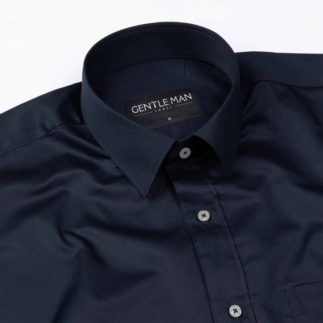 Deep Navy Satin & Skyline Linen Shirts Bundle for Men