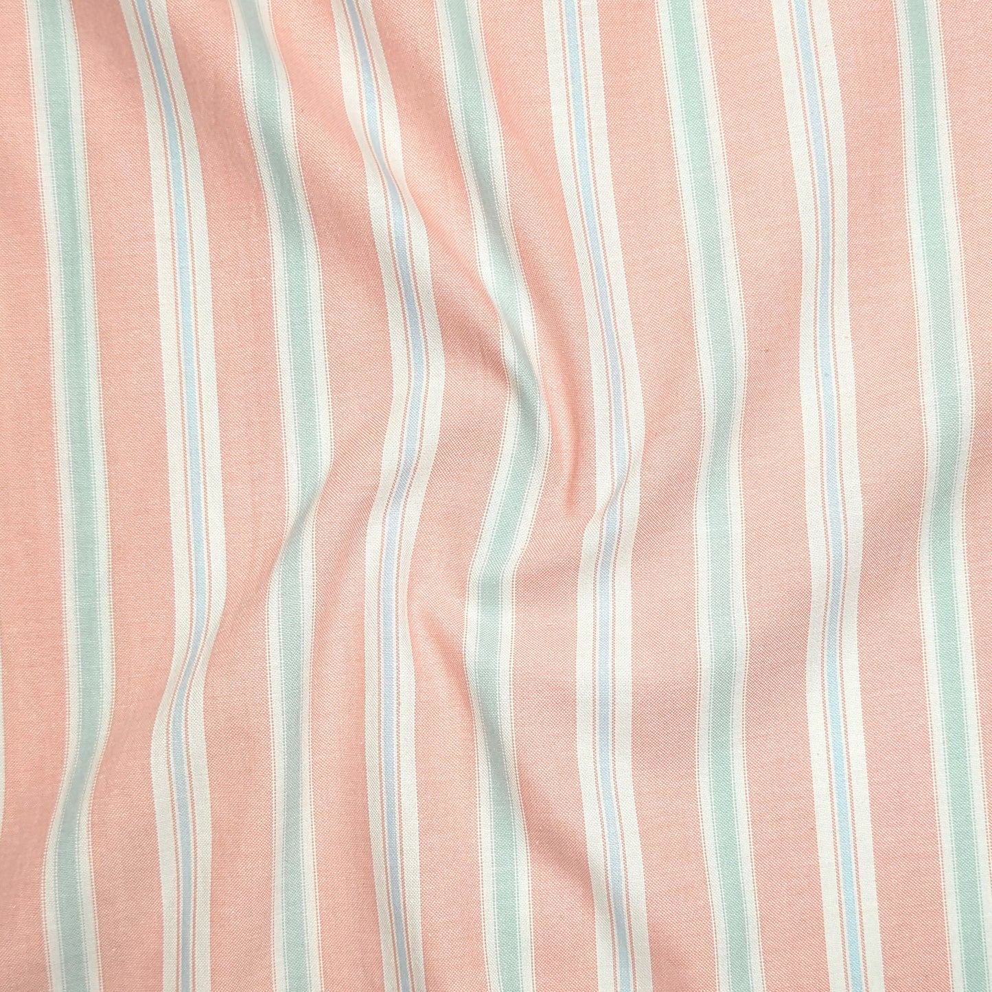 Rose Mist Oxford Stripe Cotton Shirt For Men