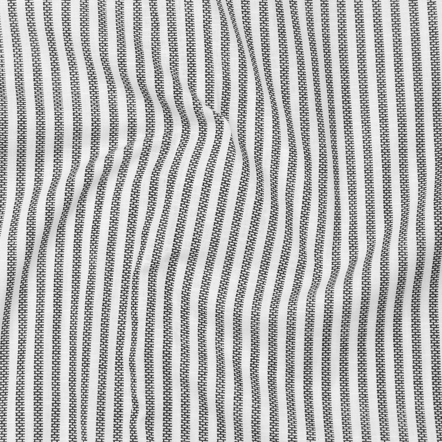 Black Prism Pinstripe Linen Shirt For Men