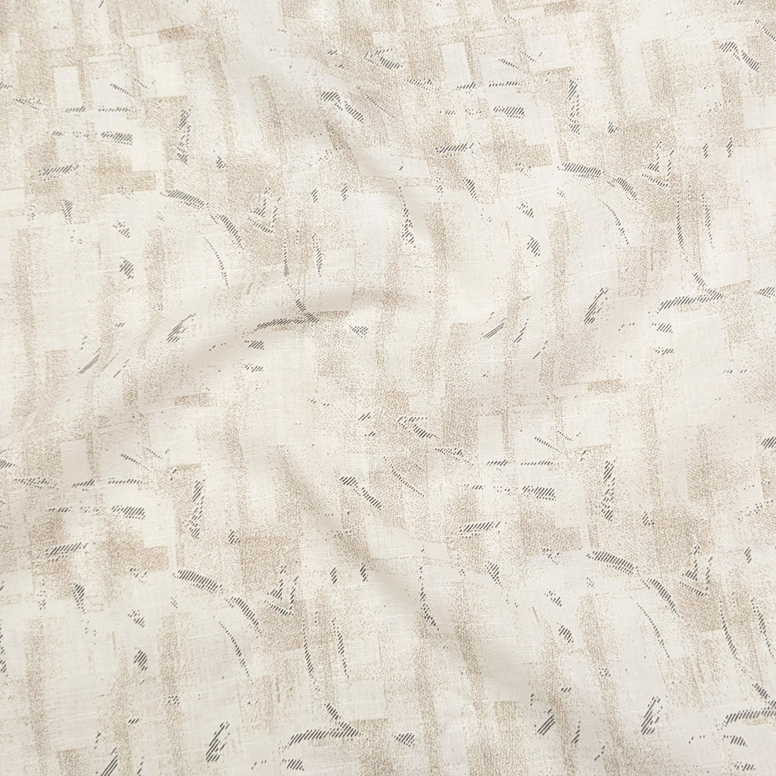 Sandstone Abstract Linen Shirt