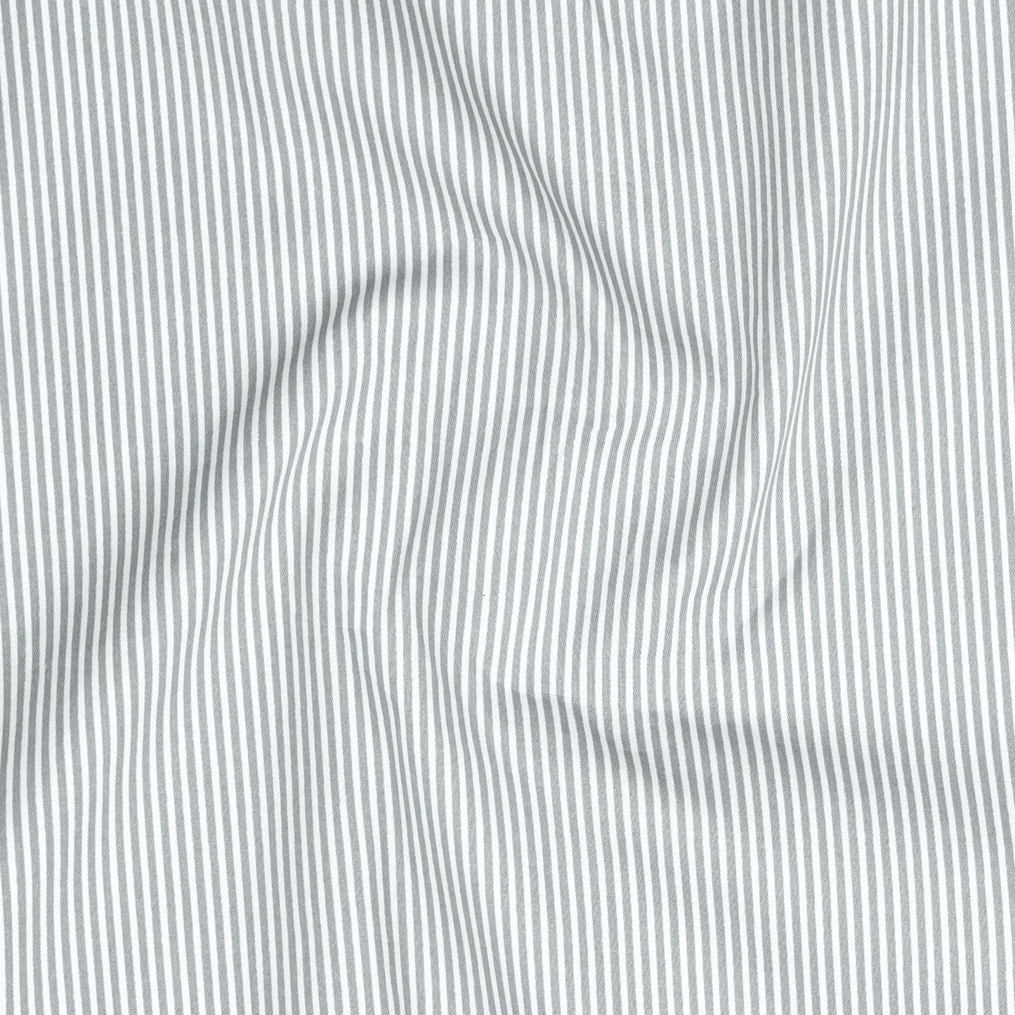 Light Grey Cotton Blend Stripes Shirt for Men