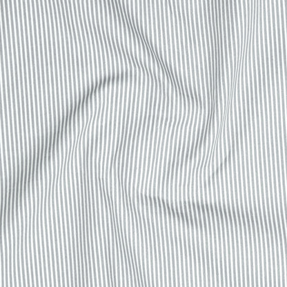 Light Grey Cotton Blend Stripes Shirt for Men