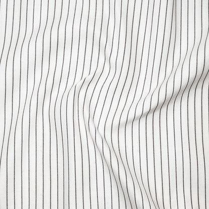 White Noir Pinstripe Oxford Shirt For Men