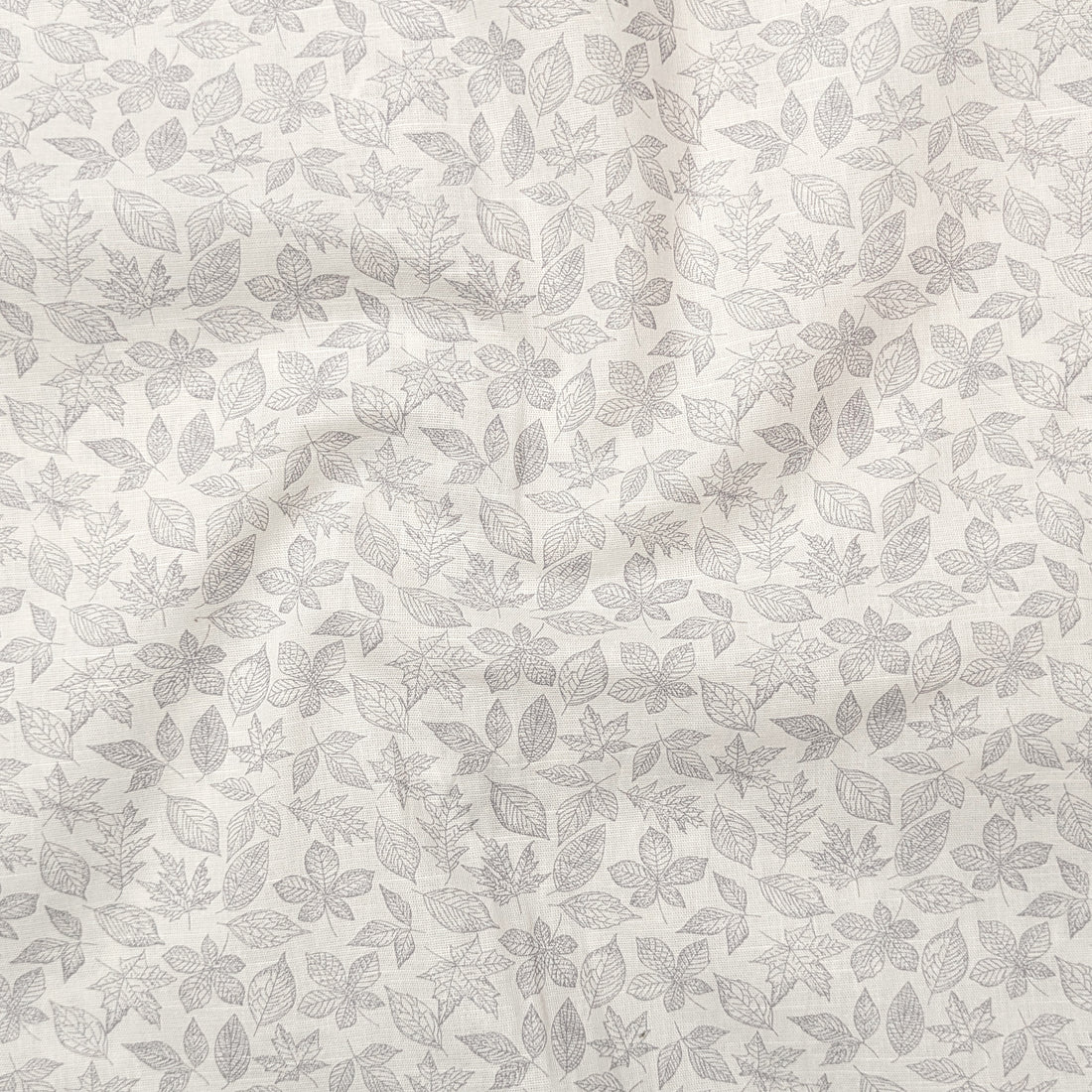 White Lavender Abstract Linen Shirt