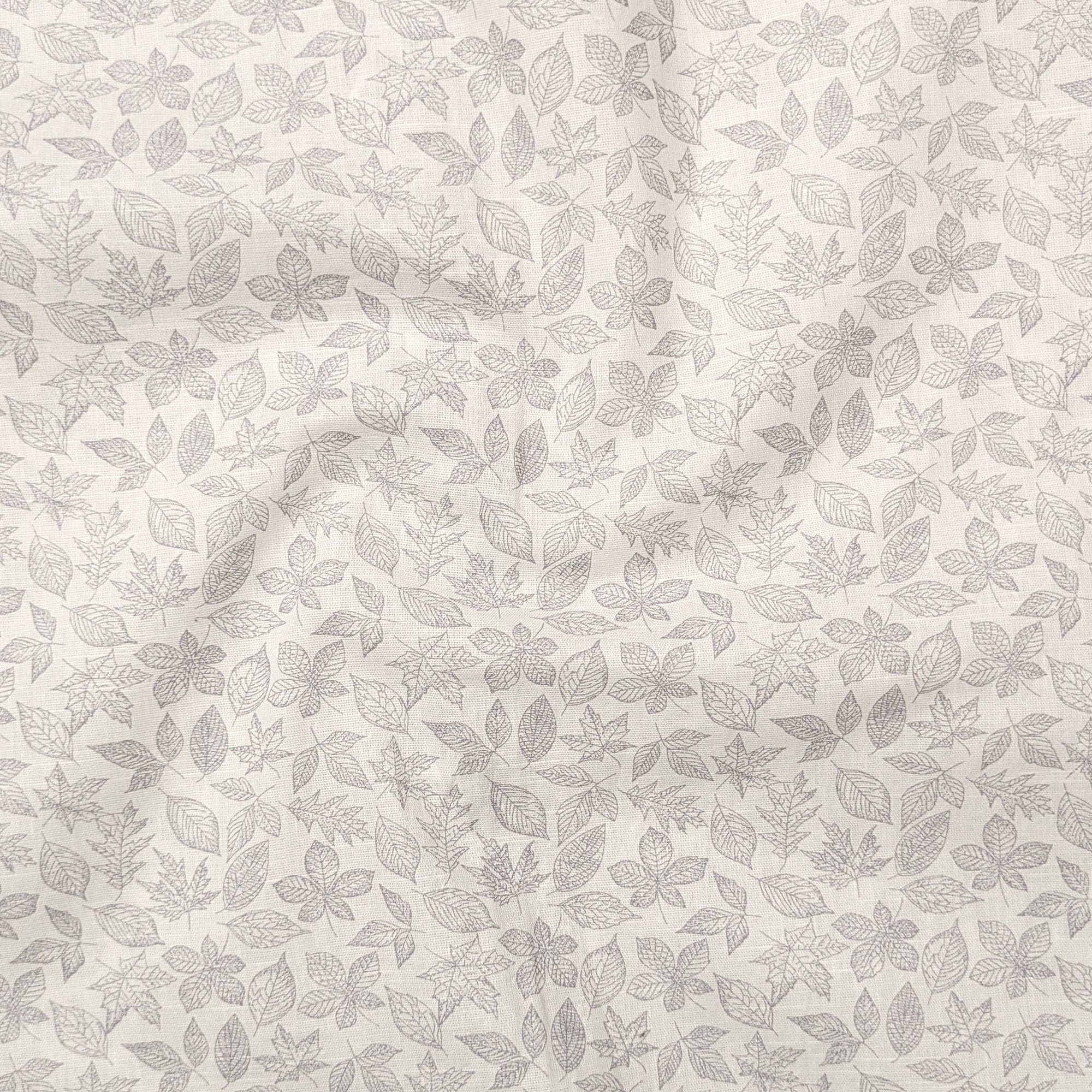 White Lavender Abstract Linen Shirt