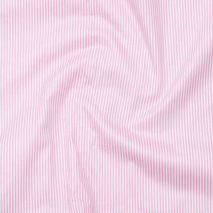 Pink Cotton Blend Stripes Shirt for Men