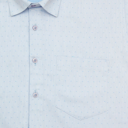 Glacier Blue Party Wear Shirt for Men