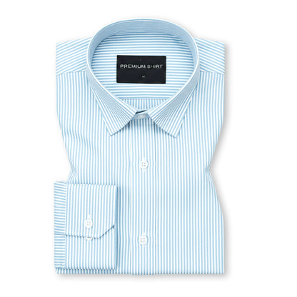Ocean Breeze Cotton Blend Stripes Shirt for Men
