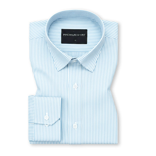 Ocean Breeze Cotton Blend Stripes Shirt for Men