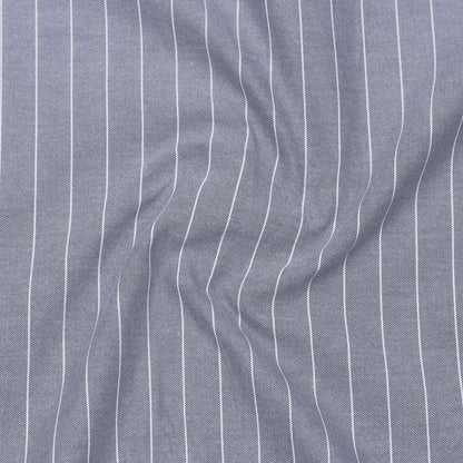 Periwinkle Pinstripe Oxford Shirt For Men