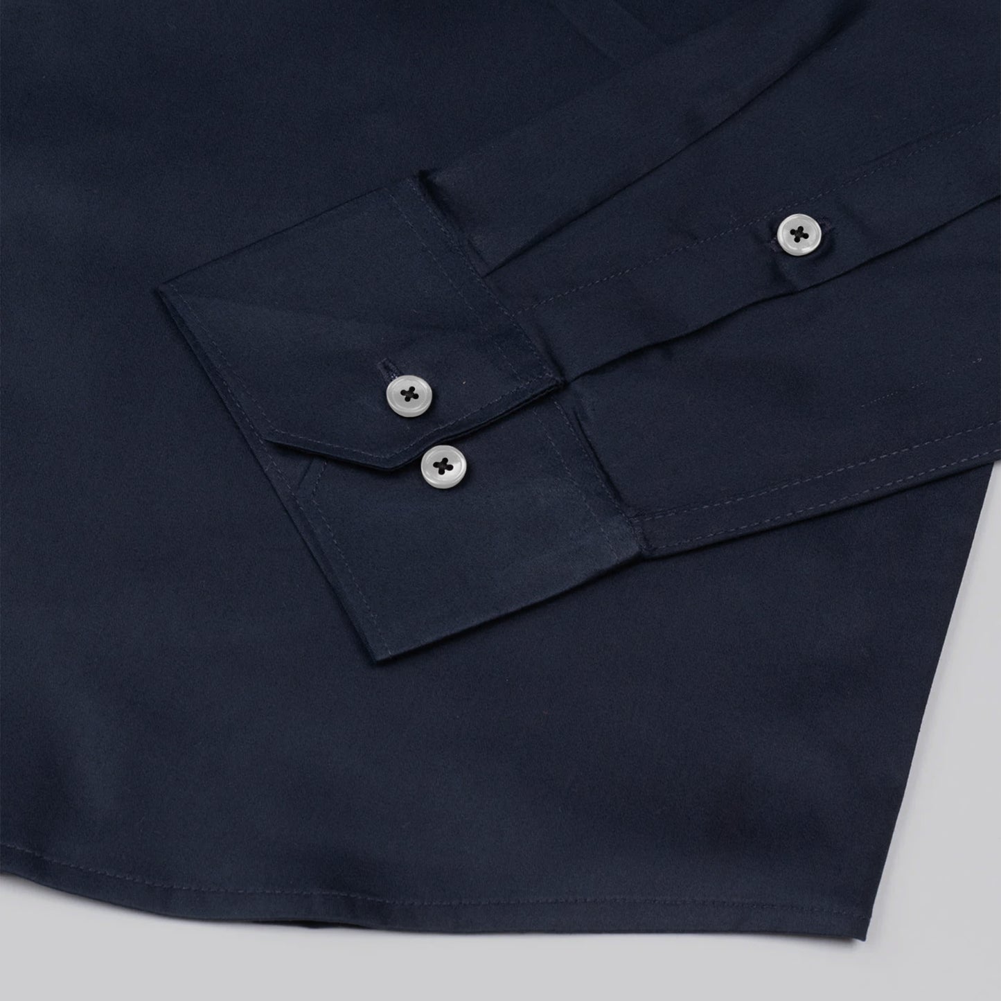 Deep Navy Blue Satin Shirt for Men