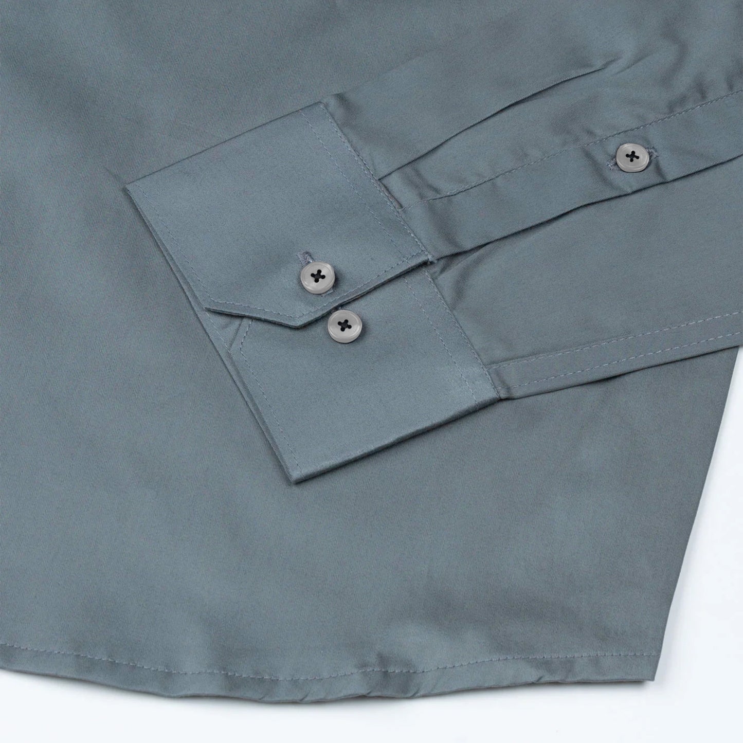 Urban Teal Satin Shirt for Men