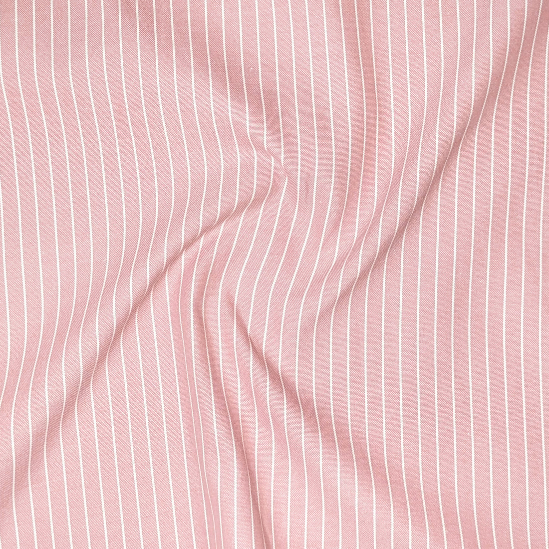 Peach Pinstripe Oxford Shirt For Men