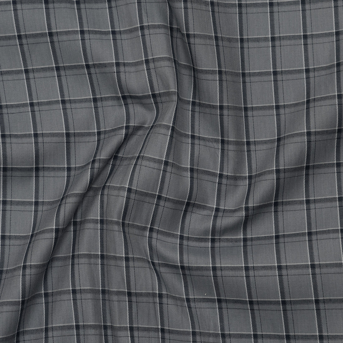 Graphite Classic Check Cotton Shirt for Men