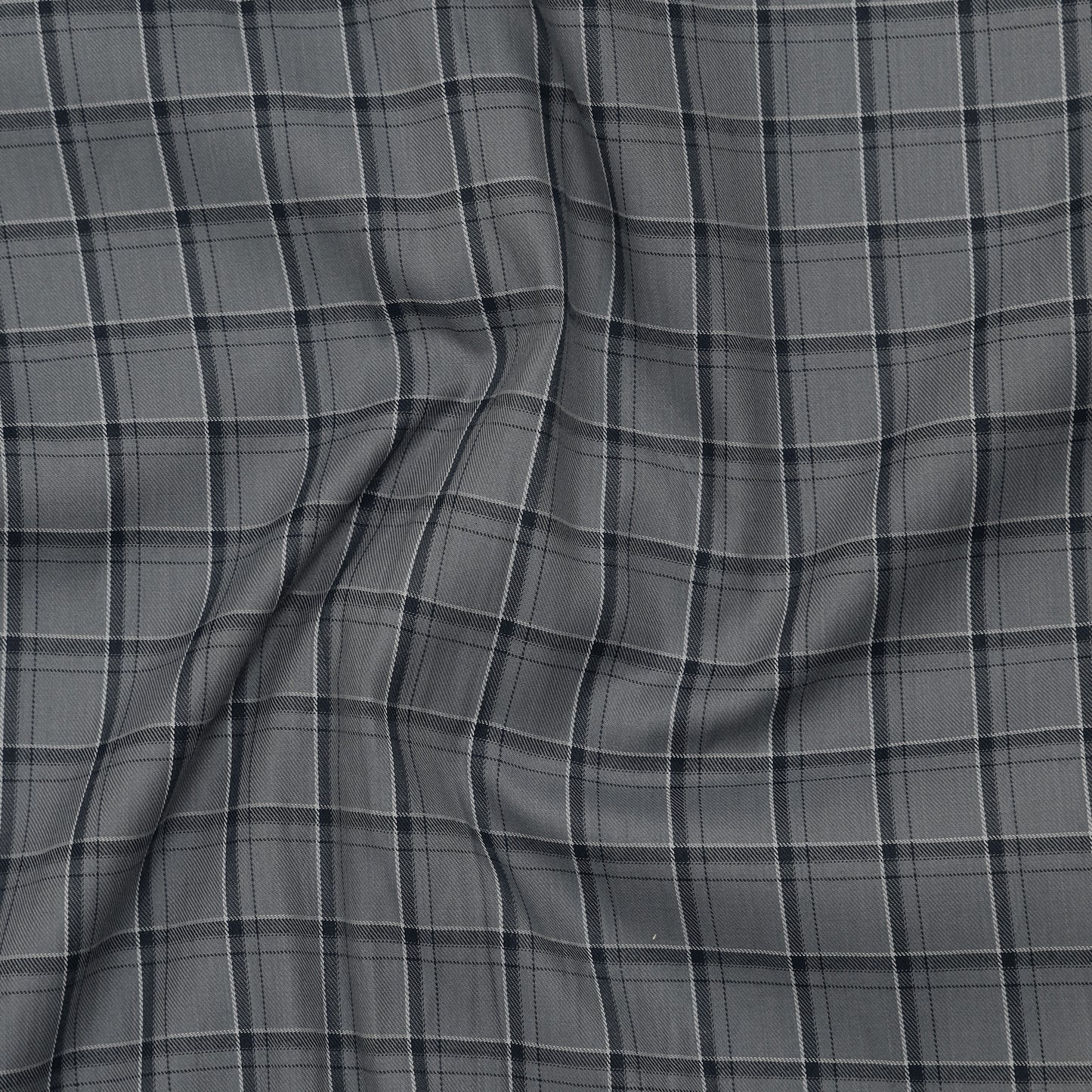 Pack of 2 Graphite & Peach White Classic Check Cotton Shirts Bundle For Men