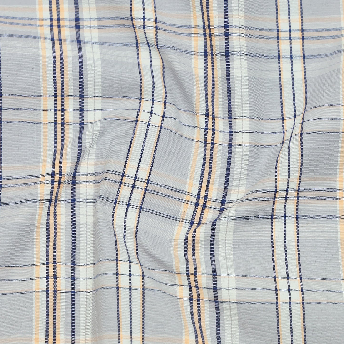 Pack of 2 Walnut Beige & Graphite Mustard Classic Check Cotton Shirts Bundle For Men