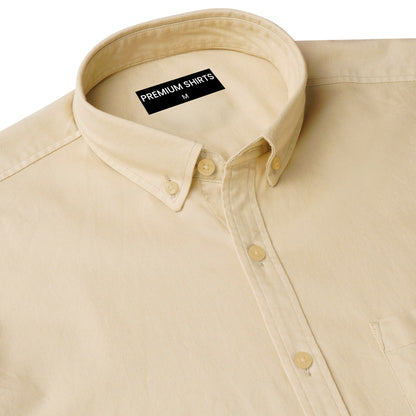 Cream Northface Shirt for Man