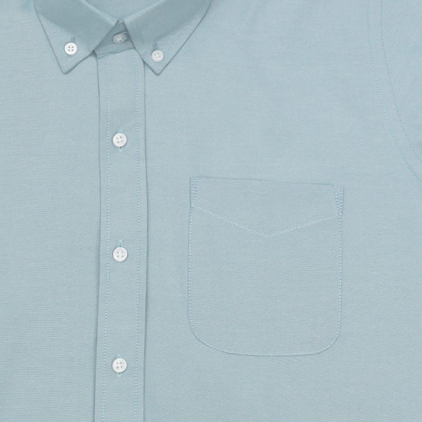 New Cyan Blue Oxford Cotton Shirt For Men