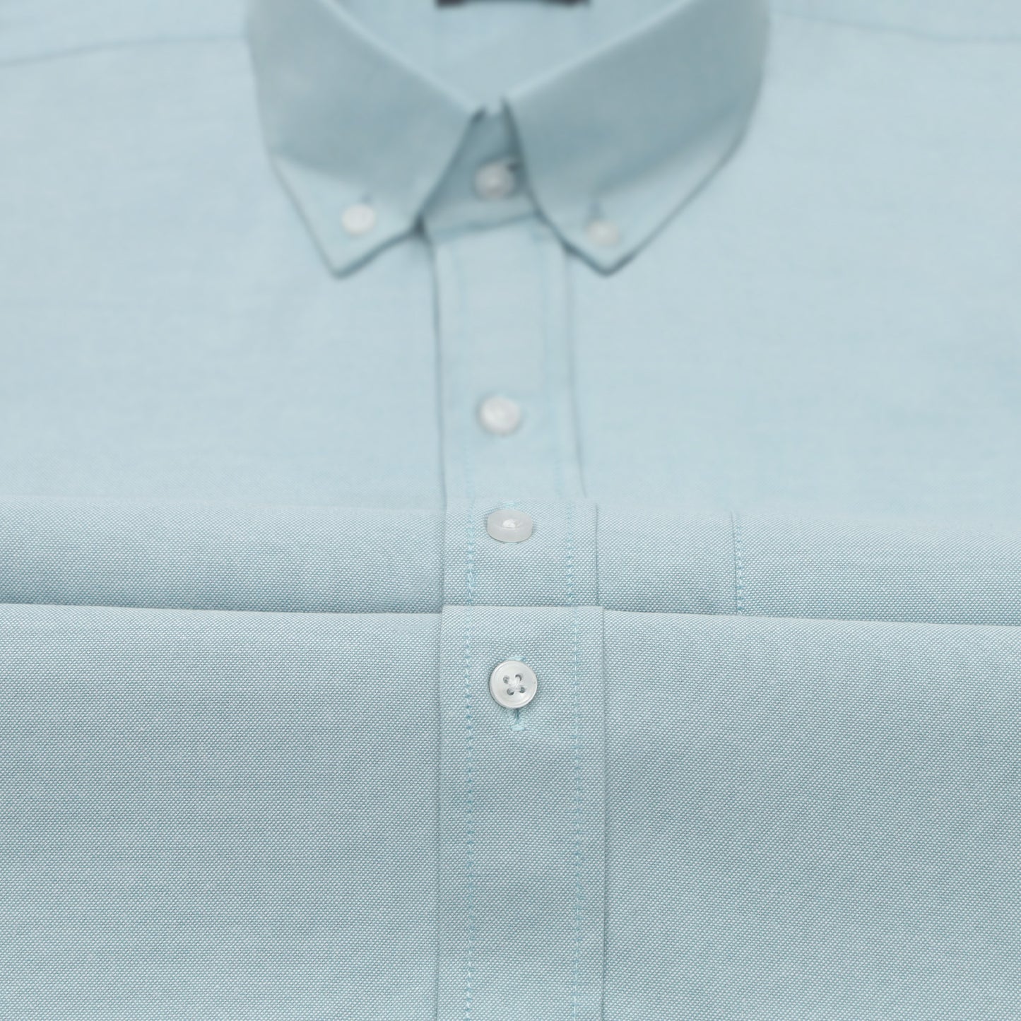 New Cyan Blue Oxford Cotton Shirt For Men