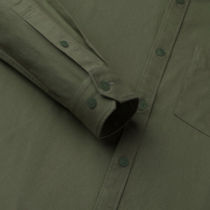 Olive Green Northface Shirt for Man