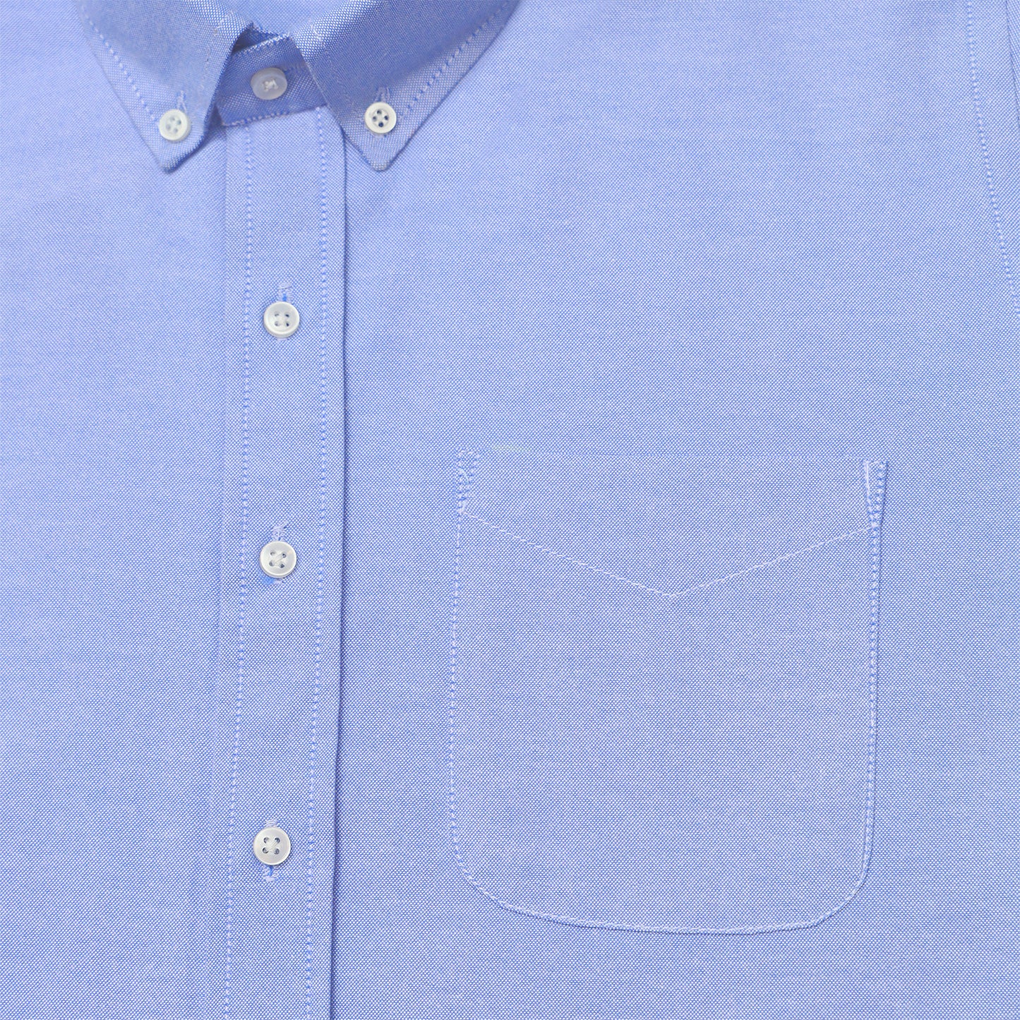 New Denim Blue Oxford Cotton Shirt For Men